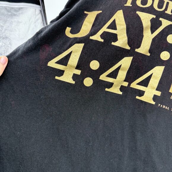Jay Z 4:44 Tour 2017 Shirt M womens long sleeve tee Black Rap Hip Hop Concert - Picture 11 of 11